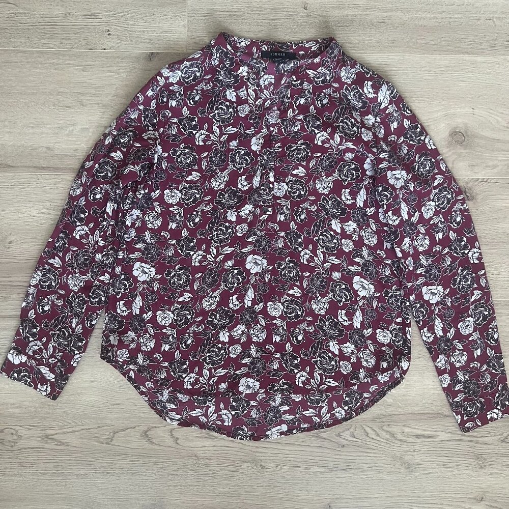 Forever 21 Long Sleeve Blouse M